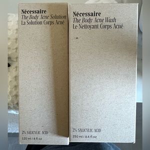 NIB Necessaire the body acne solution and wash - authentic